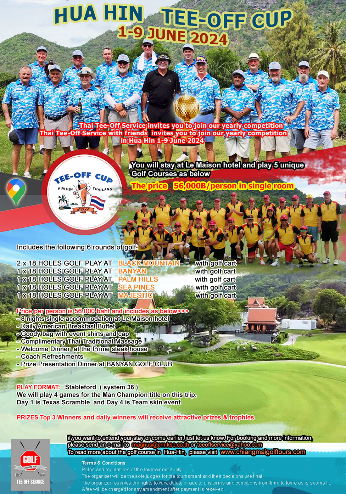 Hua Hin TeeOff Cup 19 June 2024 Chiangmai Golf Tours